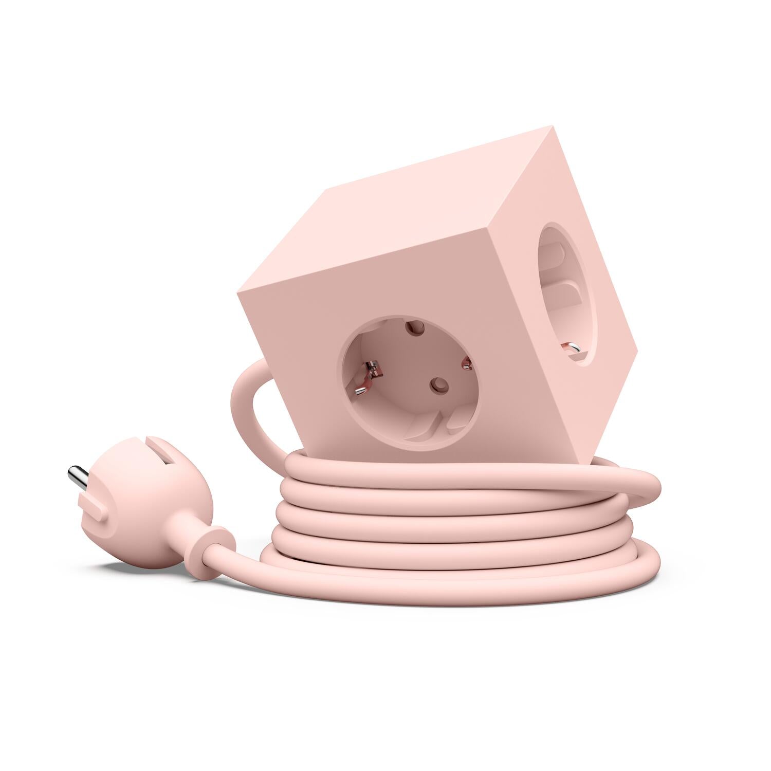 Square 1, USB-C & magnetisk stikdåse - New Pink